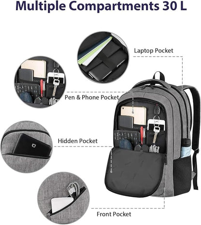 MATEIN Travel Laptop Backpack, 17 Inch Work TSA Approved Carry on Backpack - Image 6