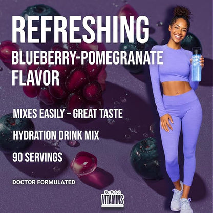 Dr. Price’s Electrolytes Powder Bulk – Blueberry Pomegranate, 90 Servings | - Image 6