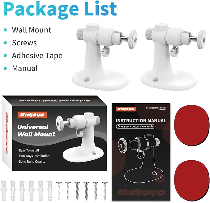 2Pack Wall Mount Bracket for Ring Stick Up Cam & Ring Outdoor Cam Plus - Image 8