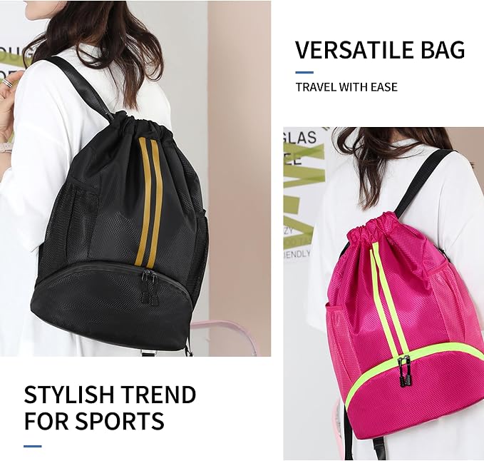 JELUTAR Drawstring Backpack Gym Bag - Image 7