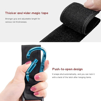 2 PCS UTV Hook for Hanging Headsets, Aluminum Alloy Stroller Carabiner Clips - Image 3