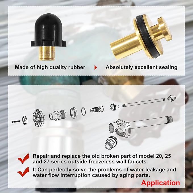 RK-25 Repair Kit, Outside Faucet Metal Handle Compatible - Image 4