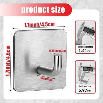 Emergency Fire Blanket Wall Hooks，Waterproof Stainless Steel Adhesive Hooks - Image 2