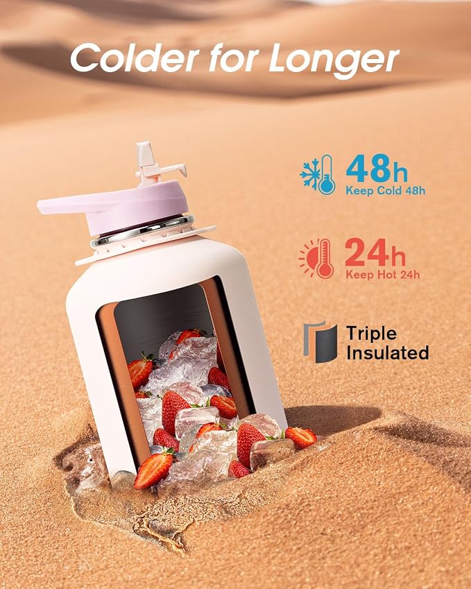 Coolflask Half Gallon Water Bottle Insulated - Image 2