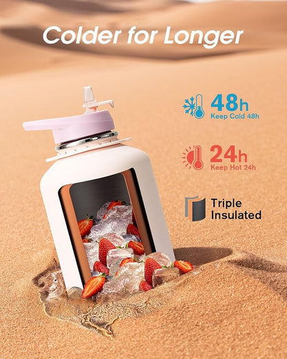 Coolflask Half Gallon Water Bottle Insulated - Image 2