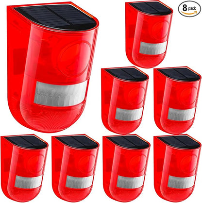 Qualirey Solar Sound and Light Alarm Motion Sensor 129db Outdoor Security Siren by Acomfortablehomestartshere