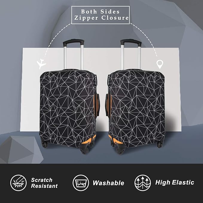 Explore Land Travel Luggage Cover Suitcase Protector Fits 27-30 Inch Case - Image 2