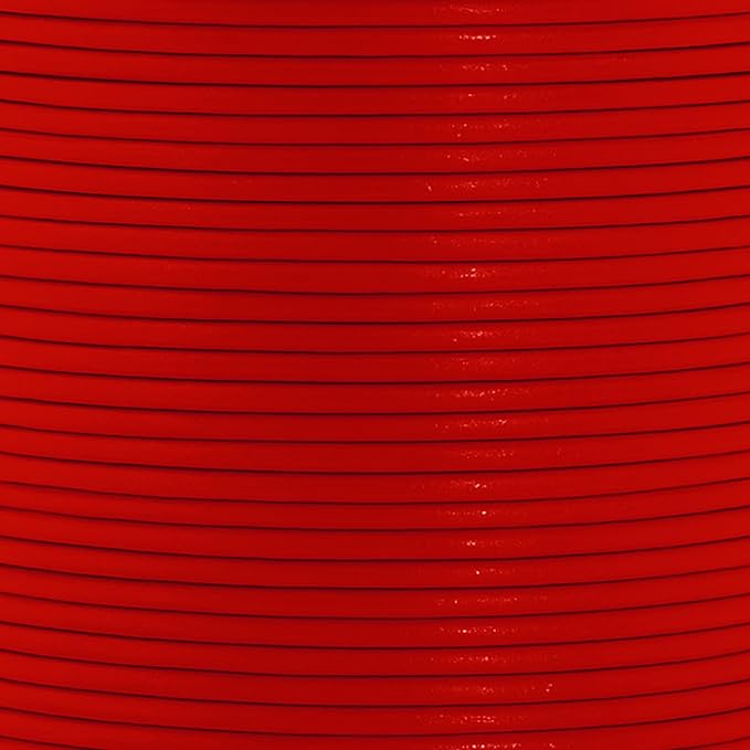 Mandala Crafts Round Cowhide Genuine Red Leather Cord - Image 3