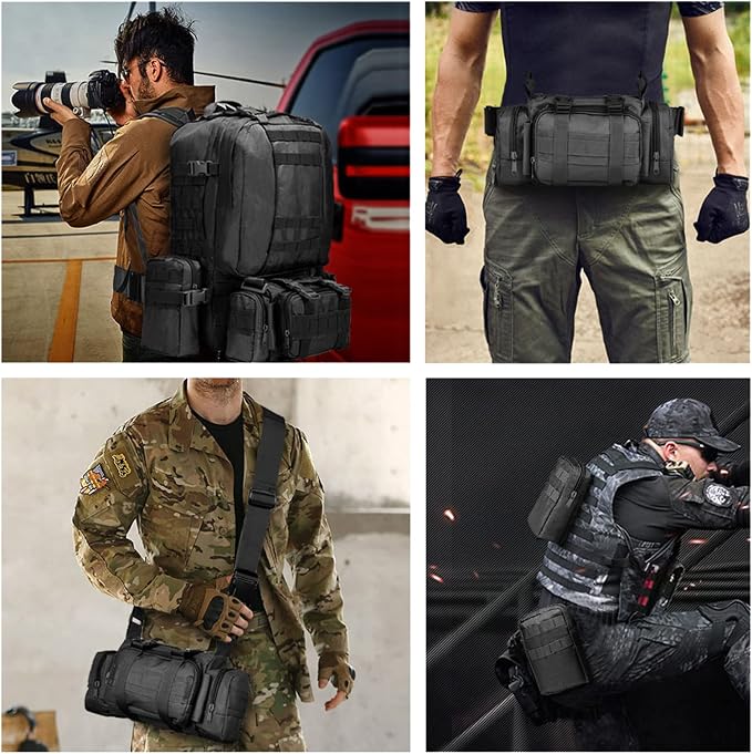 CVLIFE Tactical Backpack Military Army Rucksack 60L Large Assault Pack - Image 7