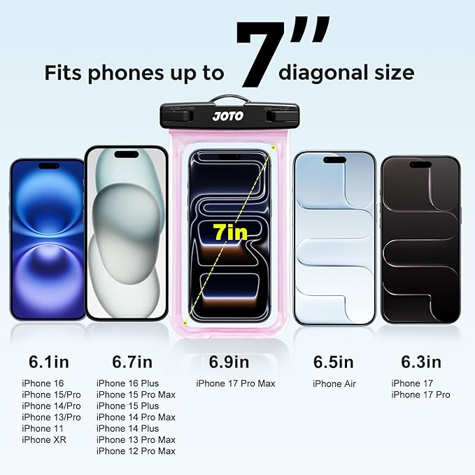 JOTO 2 Pack Universal Waterproof Phone Case - Image 4