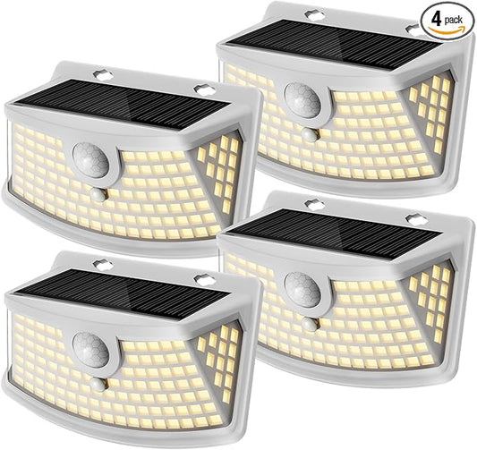 Aootek New Solar Motion Sensor Lights 120 LEDs by Lightupeveryconer