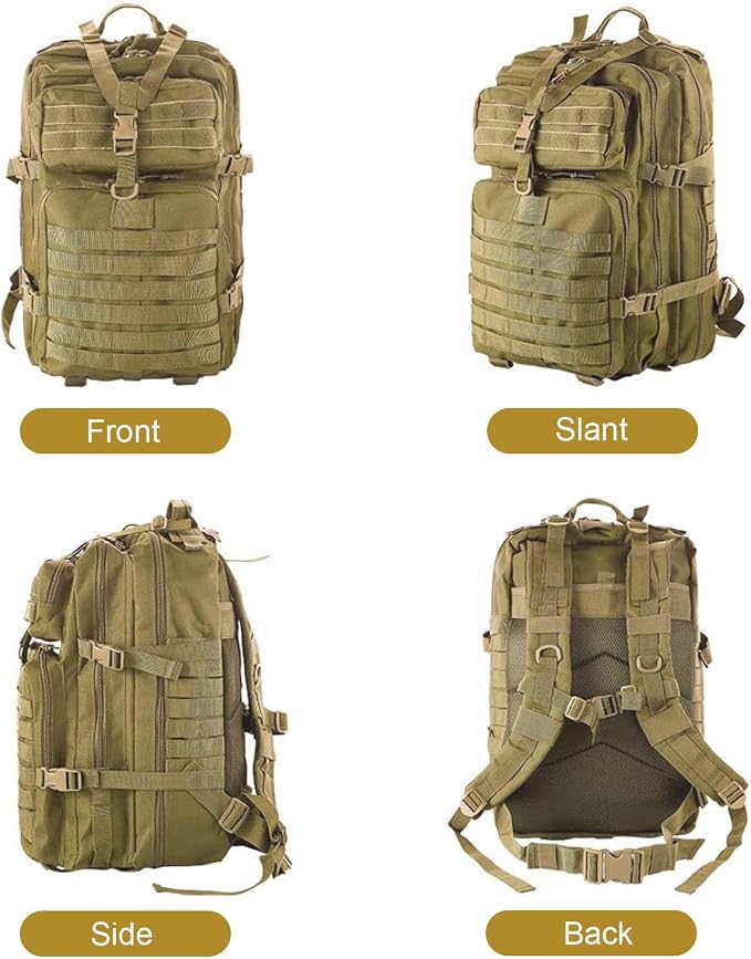 aiGear Tactical Backpack for Men, 45L Military Backpack, 3-Day Bug Out Bag for - Image 4