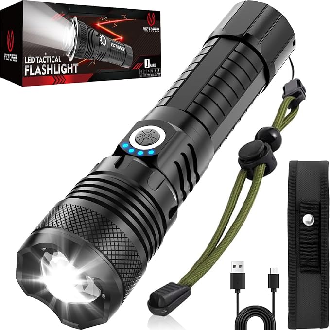 Victoper LED Flashlights, High Powered High Lumens Super Bright Tactical by Victoper