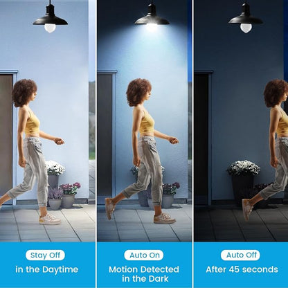 Motion Sensor Light Bulbs, 13W Movement Activated Dusk to Dawn Sensor LED Bulb - Image 3