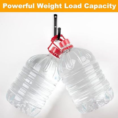 KURUI Wall Hooks for Garage Garden, 4 Pack Water Hose Holder, Large Garage - Image 4