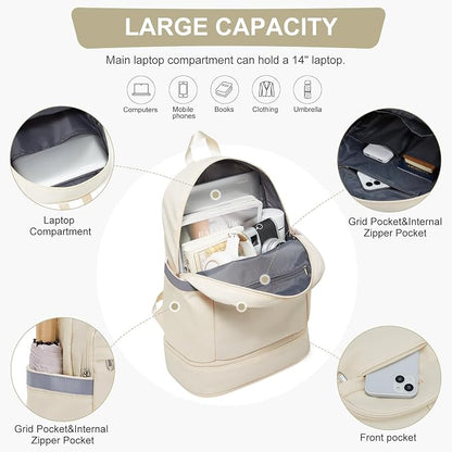 coofay Gym Backpack For Women Men Dance Sports Backpack - Image 4