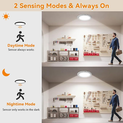 KYEKIO Rechargeable Ceiling Light 2Pack, 3 Color Magnetic Shower Lights - Image 5