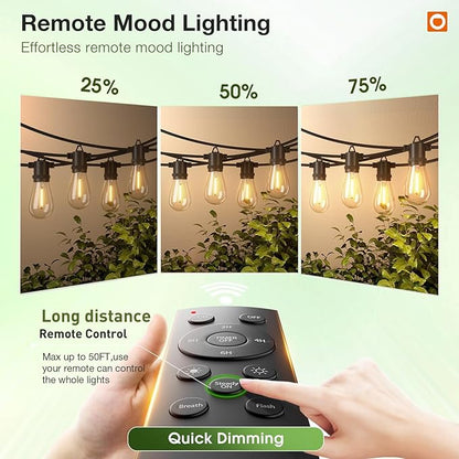 addlon 150FT LED Outdoor String Lights - Image 5