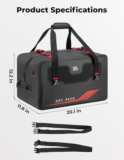 KEMIMOTO Waterproof Duffle Bag 45L Heavy Duty Marine Dry Bags Backpack Jet Ski - Image 6