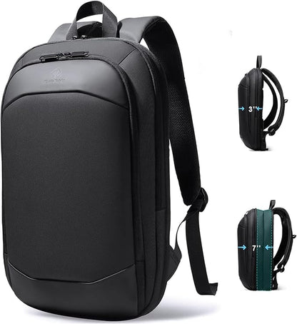 hk Business Backpack for Men 15.6 Inch, Slim & Expandable Waterproof Travel by hkbag