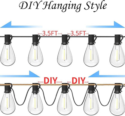 REEMEER 60FT Outdoor String Lights S11 LED Patio - Image 6