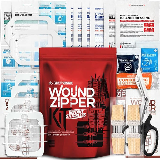 EVERLIT Wound Closure Kit | Surgical Zip-Stitch Devices by EVERLITSURVIVAL
