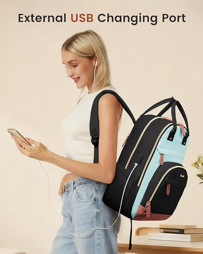 LOVEVOOK Backpack for Women, Laptop Backpack Women, Fits 17 Inch Laptop Bag - Image 2