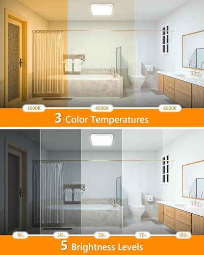 Rechargeable 8W Motion Sensor Ceiling Light Indoor, Wireless Magnetic Stick on - Image 6