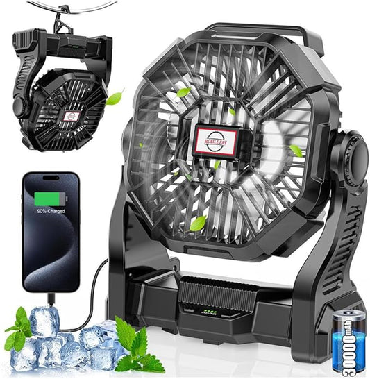 30000mAh Rechargeable Camping Fan by Unknown