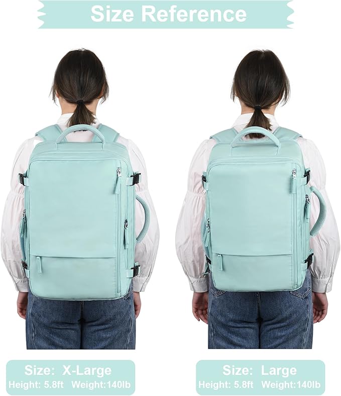 Hanples Large Travel Backpack for Women as Person Item Flight Approved - Image 9