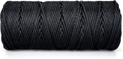 HONGDA Braided Tarred Bank Line Braided Nylon Twine, 318 Feet #24 Bank Line - Image 3