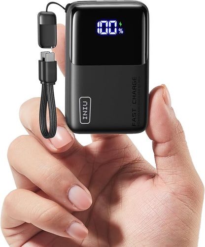 INIU Mini Portable Charger, Small 45W PD Power Bank, 10000mAh USB C in&Out Fast by INIU
