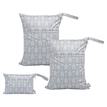 ALVABABY 3pcs Baby Cloth Diaper Wet/Dry Bags|Waterproof Reusable by ALVABABY