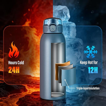 Insulated Water Bottle 24 oz - Image 3
