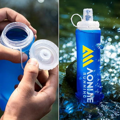 Azarxis TPU Soft Flask Collapsible Water Bottles BPA-Free 250ml 350ml 500ml - Image 7