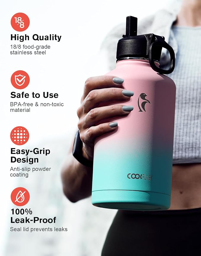 Water Bottle Insulated 64 oz - Image 3