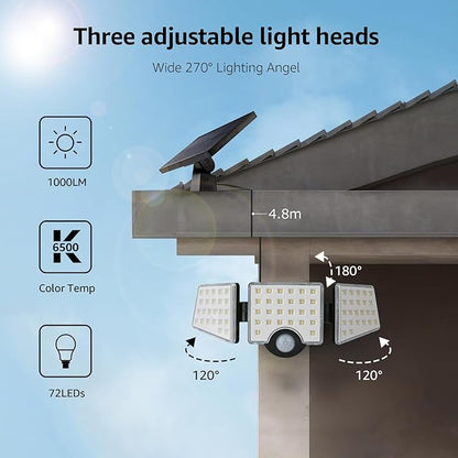 Solar Lights for Outside, WL5000 Motion Activated Security Lights, Separate - Image 3
