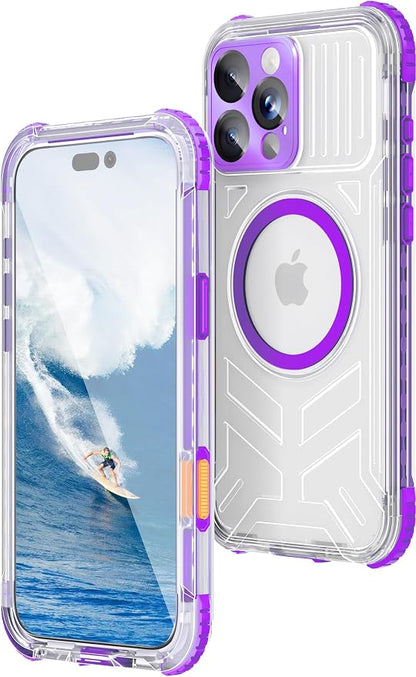 WIFORT for iPhone 16 Pro Max Waterproof Case, Fit for Magsafe Full Body by WIFORT