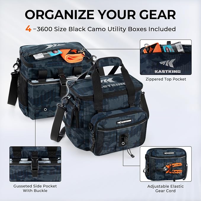 KastKing BaitSpace Fishing Tackle Bag - Image 5
