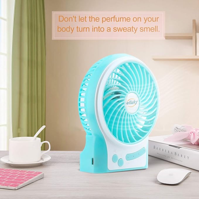 efluky 3-Speed Mini Desk Fan - Image 8