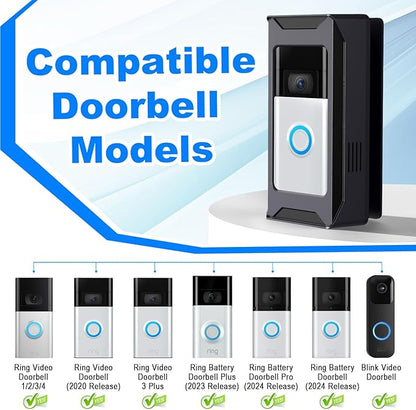 Anti-Theft Video Doorbell Mount Compatible - Image 2