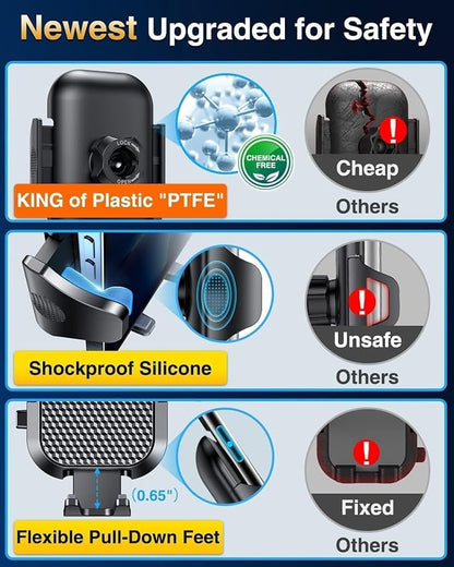 VANMASS Car Phone Holder Cell Phone Mount - Image 9
