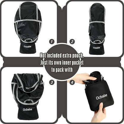 Ultra Lightweight Foldable Backpack, Water Resistant Small Packable Hiking - Image 4