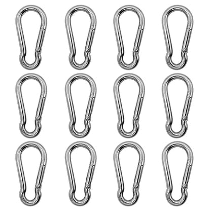 304 Stainless Steel Carabiners -2 inch Heavy Duty, Durable & Rust-Free Clips by Outmate