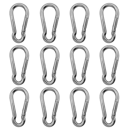 304 Stainless Steel Carabiners -1.57 inch Heavy Duty, Durable & Rust-Free Clips by Outmate