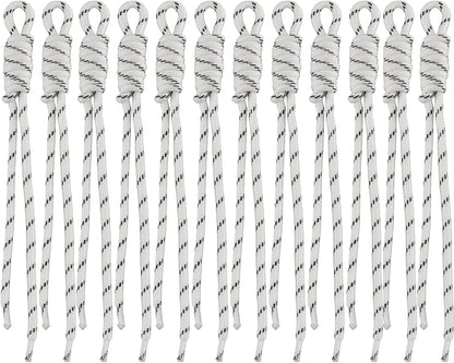 Paracord Keychain Paracord Bag Charm 12pcs Braided Nylon Rope Keychain Cord by Cmidy
