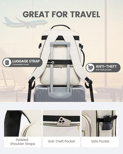 LOVEVOOK Travel Backpack for Women & Men 40L, Airline Approved Carry On - Image 6