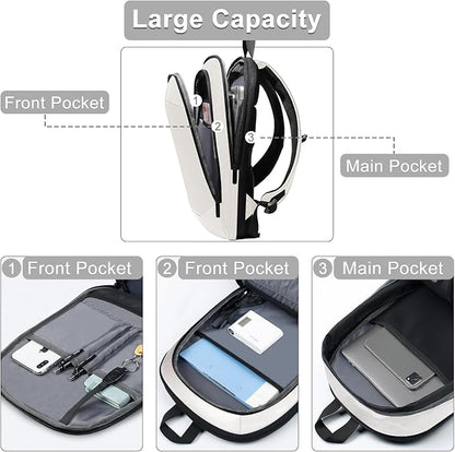 hk Business Backpack for Men 17 Inch, Slim & Expandable Waterproof Travel - Image 4