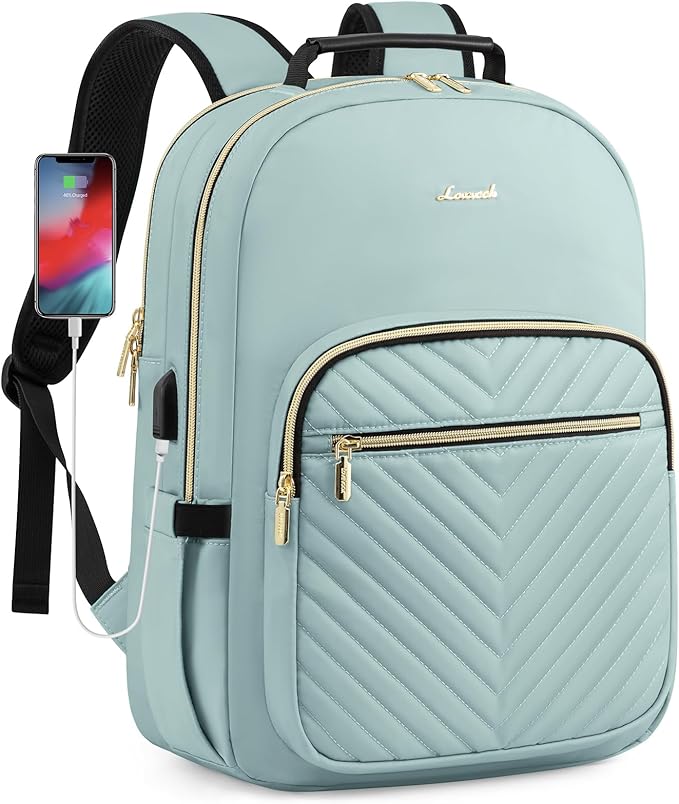 LOVEVOOK Laptop Backpack for Women, Travel Computer Work Bags by LOVEVOOK