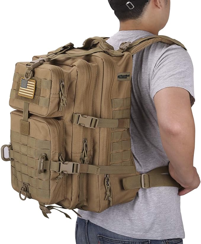 Hannibal Tactical MOLLE Assault Pack, Tactical Backpack Military Army Camping - Image 7